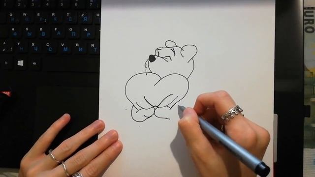РИСУЕМ ВИННИ - ПУХА//DRAW Winnie - Pooh смотреть онлайн