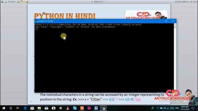 PYTHON 3.7 Tutorial In Hindi Chapter-07(Numbers&Strings) смотреть онлайн