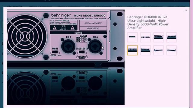 Behringer NU6000 INuke  6000-Watt Power Amplifier Review