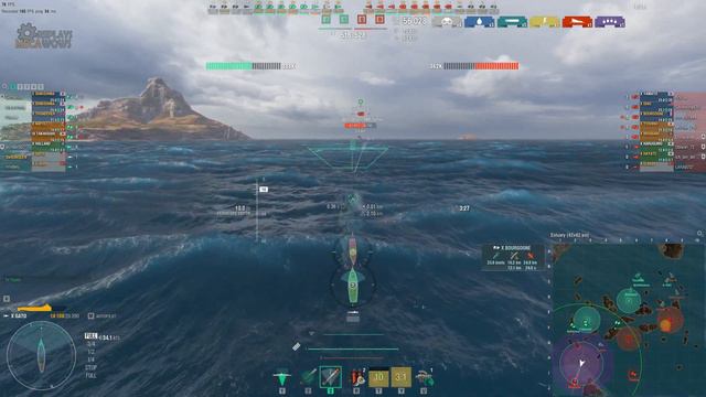 Submarine Gato 4 Kills & 149k Damage | World of Warships Gameplay смотреть онлайн