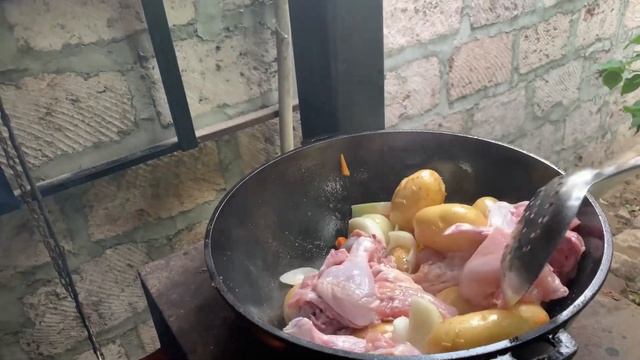 Буглама в казане на мангале смотреть онлайн