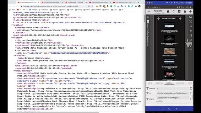 Kustom Tutorial - A "Kustom" YouTube Subscriptions Komp - xml Namespaces and Attributes SHOUTOUT! смотреть онлайн