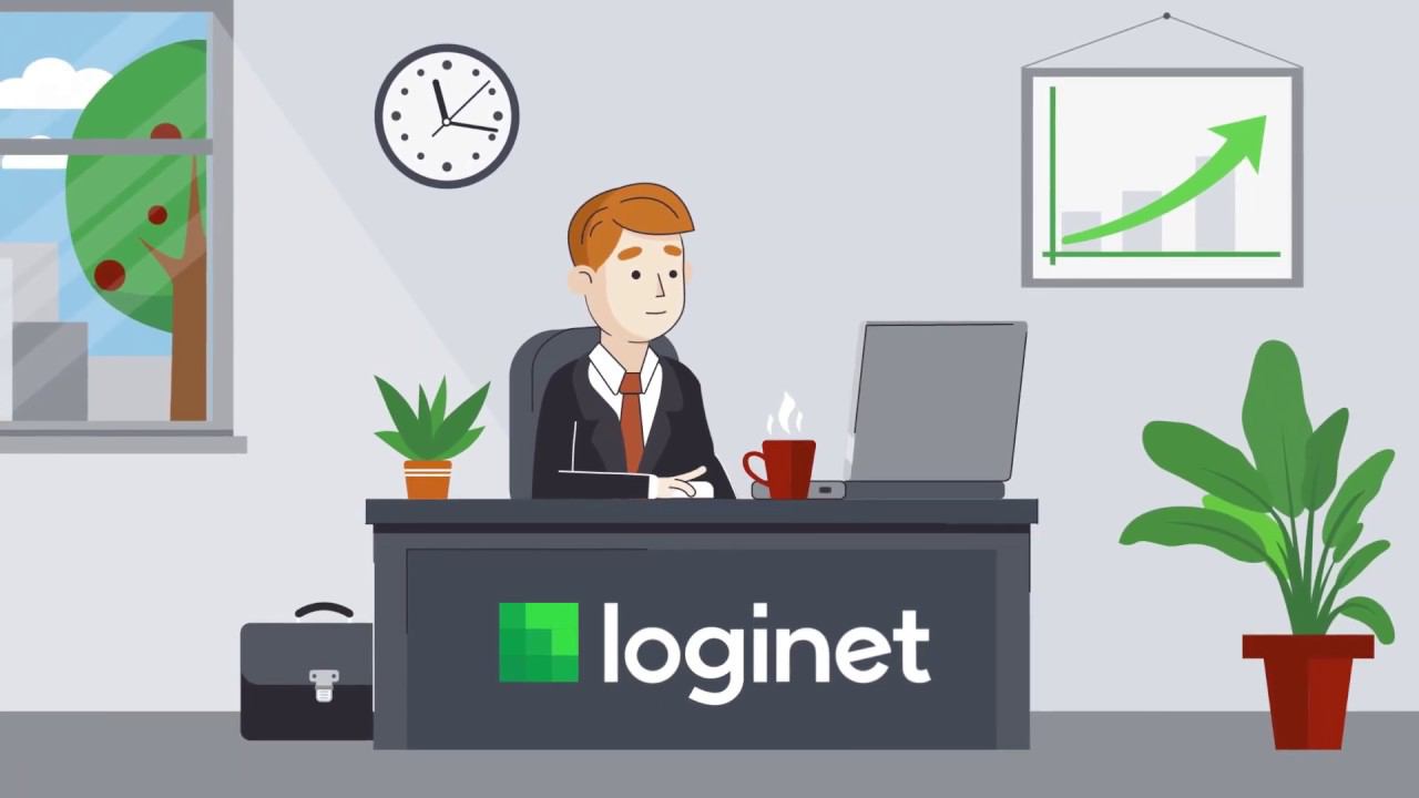 Созданная в 2D объясняющая инфографика – реклама сервиса Логинет смотреть онлайн