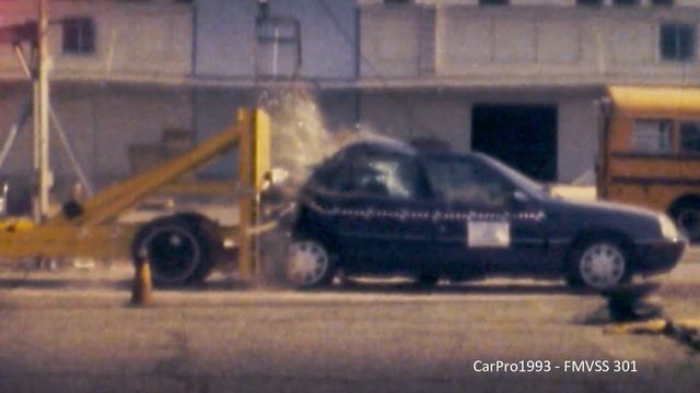 1989-1991 Peugeot 405 Sedan (NA Market) FMVSS 301 Rear Crash Test (Full Overlap - 48 Km/h) смотреть онлайн