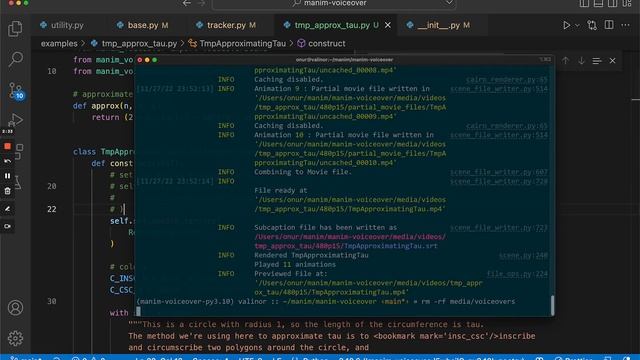 Manim Game Changer: Record voiceovers directly in Python! (Produce 2x faster) смотреть онлайн