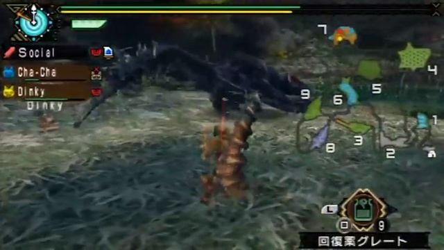 Monster Hunter Portable 3rd - Great Sword Tutorial (Nargacuga) смотреть онлайн