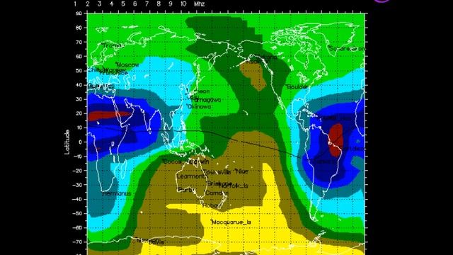 Global Ionospheric foF2 Map July 4 - 6 2012 смотреть онлайн