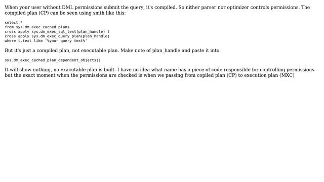 In SQL Server architecture where does permissions are evaluated in RE or SE or Access methods смотреть онлайн