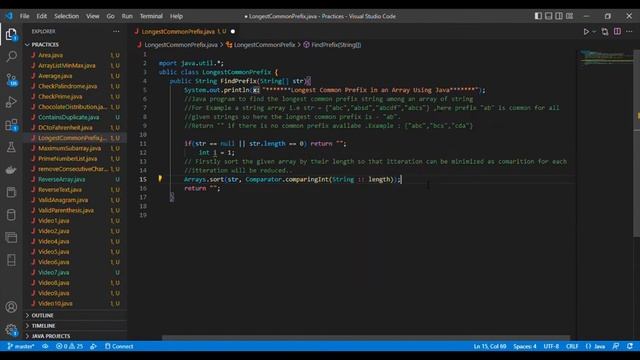 Longest Common Prefix in an Array Using Java. смотреть онлайн