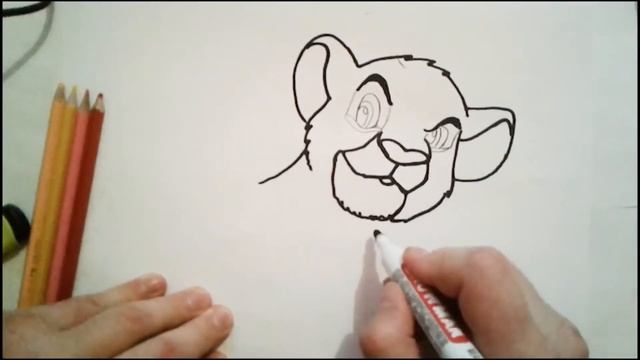 Simba / How To Draw Simba - как рисовать Симба