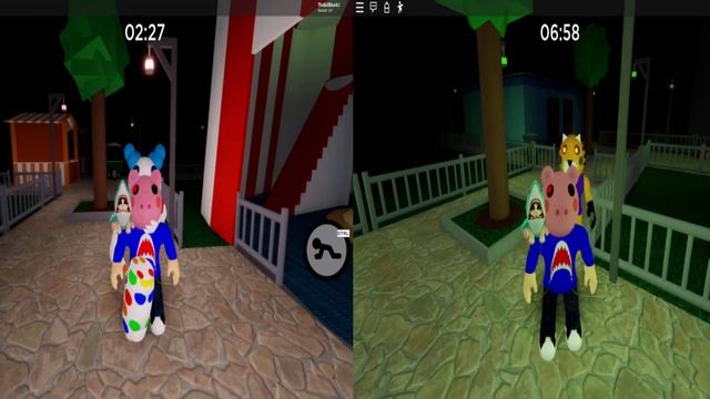 Clowny vs Tigry Jumpscares - Roblox Piggy смотреть онлайн