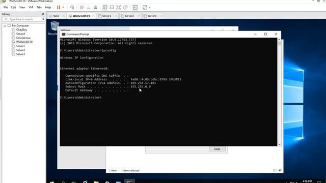 10 Configure DC - set Static IP address part3 смотреть онлайн