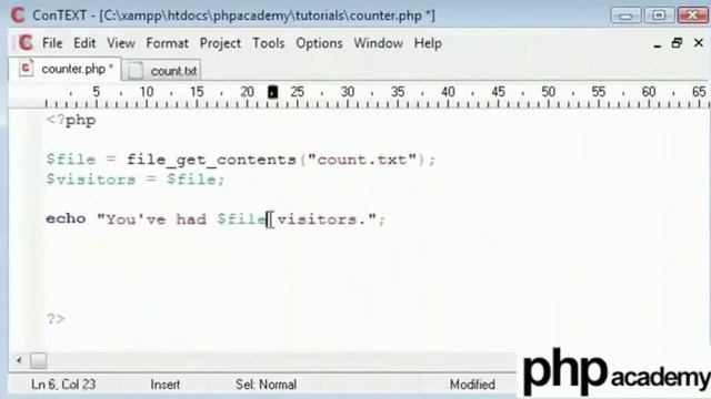 PHP Simple Visitor Counter English смотреть онлайн