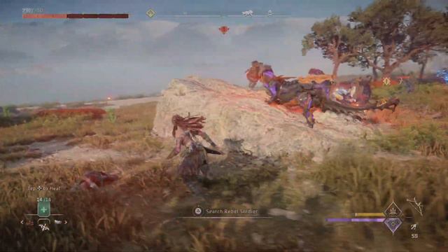 Horizon Forbidden West, Leaplasher convoy vs Rebels vs Aloy, PS5 gameplay. смотреть онлайн