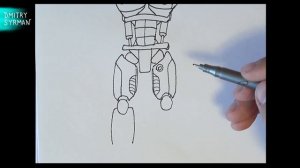 Как нарисовать Робота, How to draw a Robot