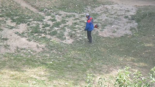 Стрижка голой земли триммером смотреть онлайн