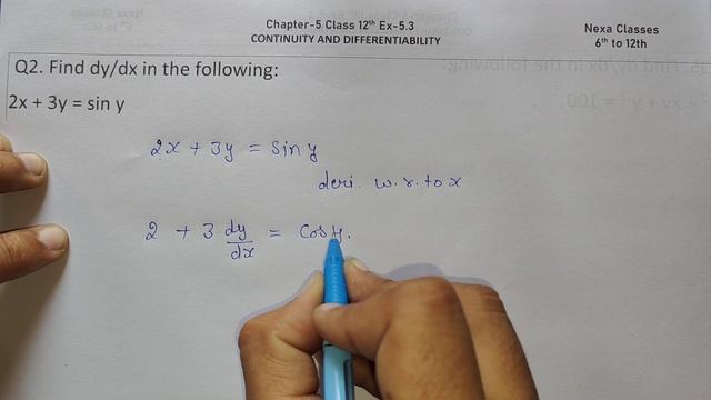 Class 12 Ex 5.3 Q2 Math | Differentiability | Q2 Ex 5.3 Class 12 Math | Ex 5.3 Q2 Class 12 Math смотреть онлайн