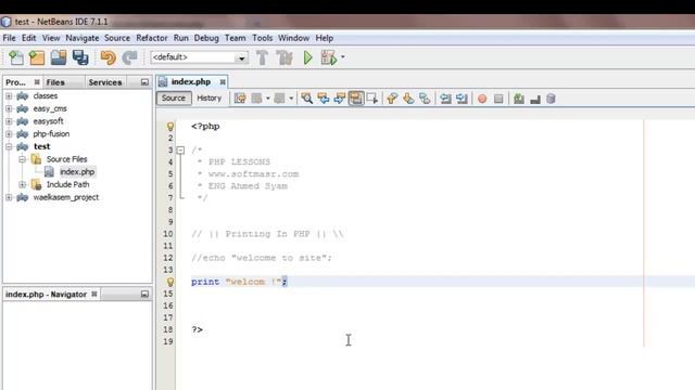 005 Printing in PHP using echo print | الطباعة في بي اتش بي смотреть онлайн