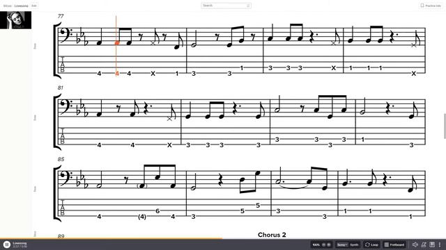 Adele - Lovesong Bass Tab