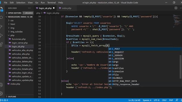 12 - Ejercicios Resueltos PHP - Login - Sesiones смотреть онлайн