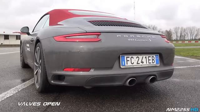 676 Porsche 991 Carrera S MK2 3 0 Turbo with Sport Exhaust Soundcheck Valves Open Closed смотреть онлайн