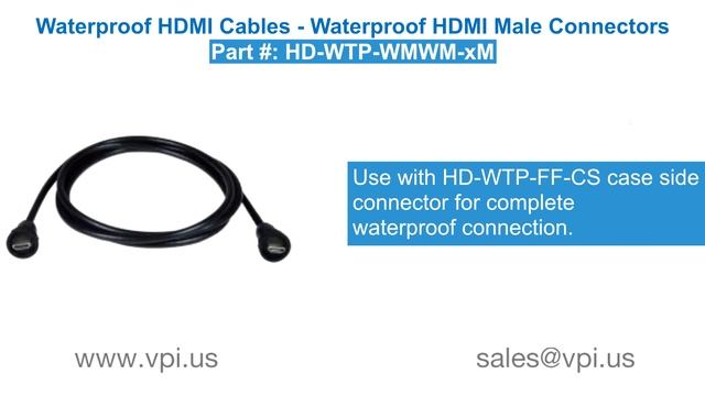 Waterproof HDMI Connectors & Cables смотреть онлайн