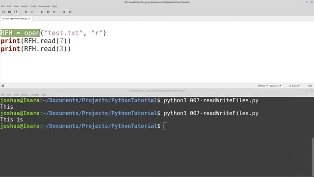 Python Programming 007 - Reading and Writing Files смотреть онлайн