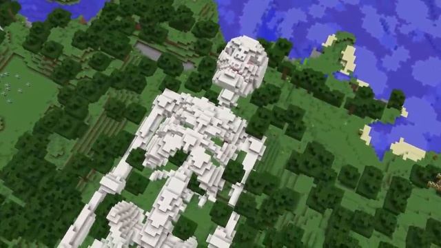 Я ГУЛЯЛ В ЛЕСУ И НАШЕЛ ЭТОТ СТРАННЫЙ ГИГАНТСКИЙ СКЕЛЕТ В МАЙНКРАФТ 100% Троллинг Ловушка Minecraft смотреть онлайн