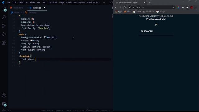 Creating Password Show/Hide(Toggle) Switch using Vanilla JavaScript. Complete tutorial | Code Grind смотреть онлайн