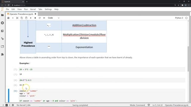 Python Tutorial For Beginners | Python Operator Precedence And Associativity | Python | SimpliCode смотреть онлайн