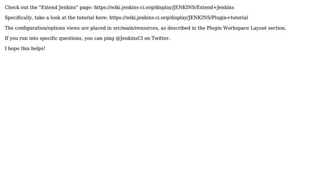 Software Engineering: Writing jenkins plugin: where is the documentation? (3 Solutions!!) смотреть онлайн