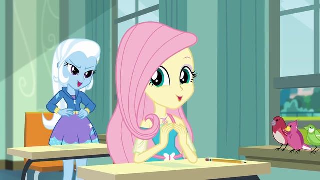 Девочки из Эквестрии Флаттершай- списывает! сезон 2, серия #10 НА РУССКОМ ЯЗЫКЕ смотреть онлайн