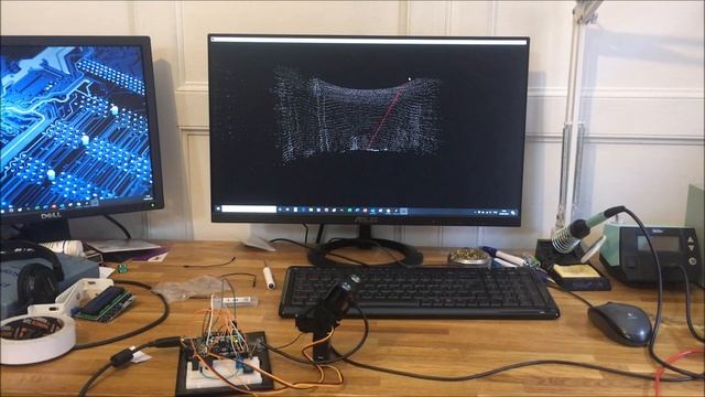 Arduino LiDAR 3D room scan смотреть онлайн