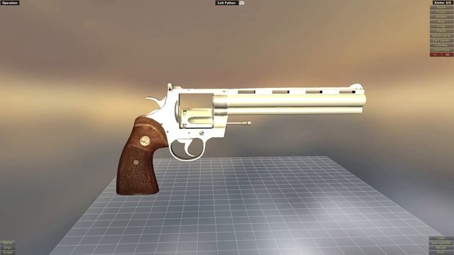 How mechanism of Colt Python works | Animation of operation. смотреть онлайн