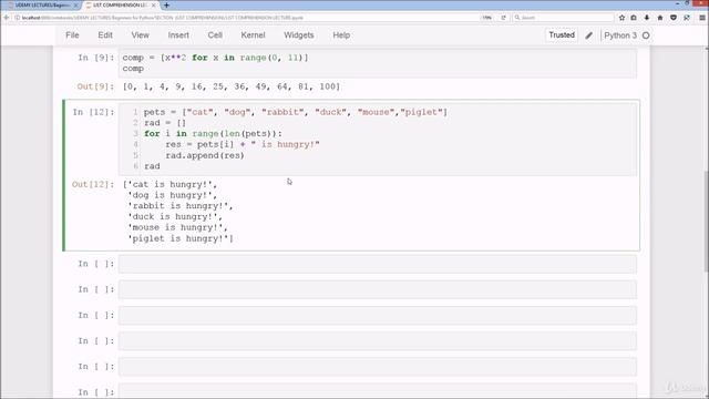 21. List Comprehension in Python смотреть онлайн