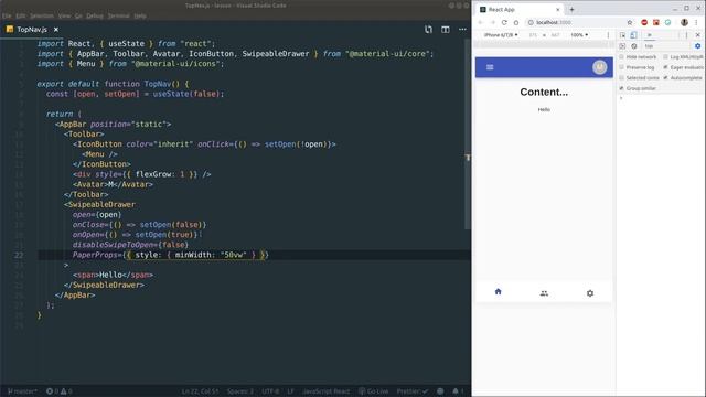 Building a mobile layout/pwa layout using React - Part 2 смотреть онлайн