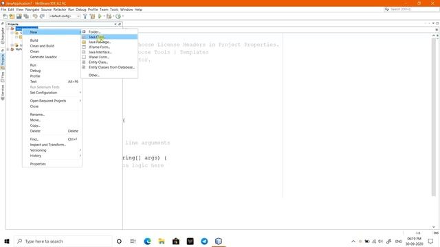 How to write java code using NETBEANS IDE || creating new Project || creating new class смотреть онлайн