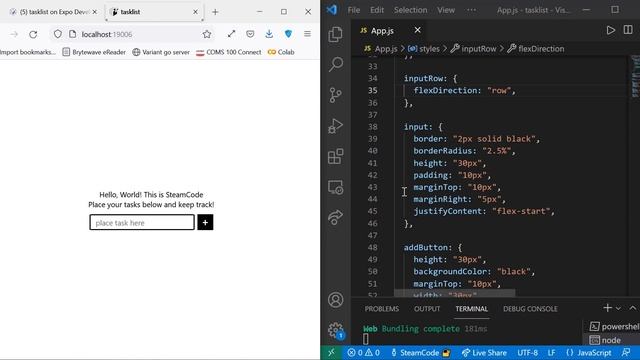 React Native Mobile App: Part 2 (TextInput & Button) смотреть онлайн