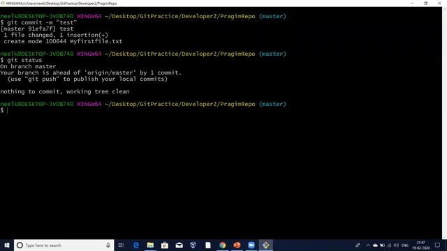 Git commit and Push with complete git flow смотреть онлайн