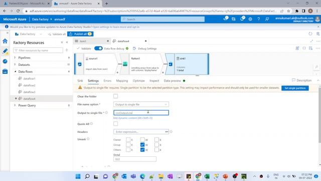 6. How to flatten the nested json using mapping dataflow смотреть онлайн