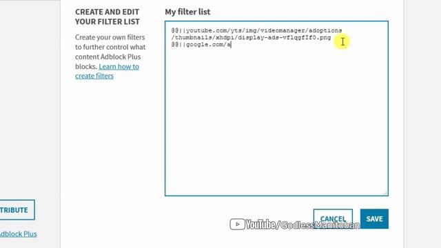 Whitelist in Adblock Plus смотреть онлайн