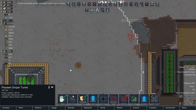 [54] Sniper Outposts Ultimate Stress Test | Rimworld Ultimate Survival A17 смотреть онлайн