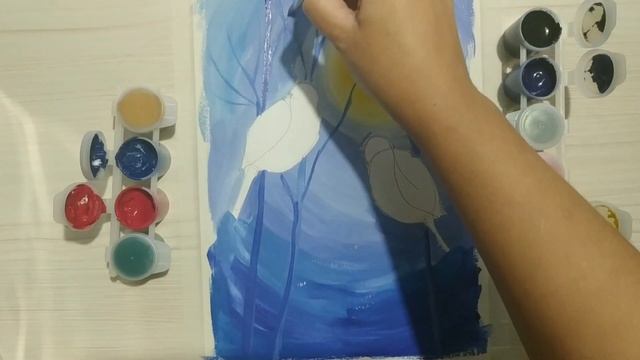 Урок рисования "ЗИМА. СНЕГИРИ" смотреть онлайн