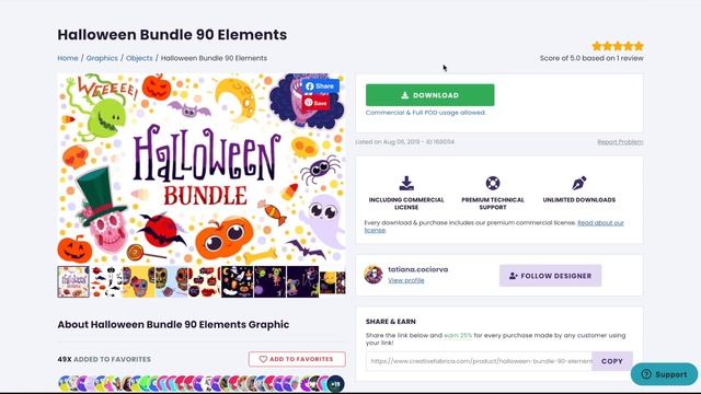 Halloween Design Tutorial - For RedBubble Print on Demand & Etsy Printables смотреть онлайн