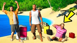 GTA 5 - МАЙКЛ ТРЕВОР и ФРАНКЛИН ОТПРАВИЛИСЬ в ПУТЕШЕСТВИЕ на ОСТРОВ!