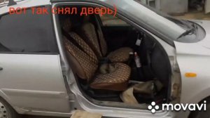 гранта ремонт петли, замена двери, калина