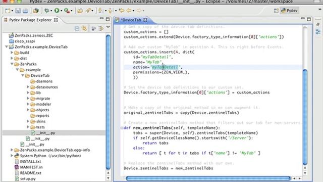 ZenPack Development: Adding a Device Tab смотреть онлайн