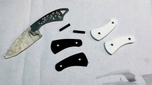 Накладной монтаж рукоятки на нож "Мамут"