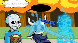 ПОЛЫЙ РЫЦАРЬ НАПАЛ НА САНСА!!! / ОЗВУЧКА КОМИКСА UNDERTALE / НА РУССКОМ