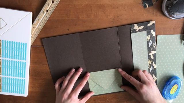 How to - make a trifold booklet for ephemera. смотреть онлайн